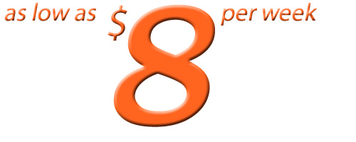 from $8.00 /week
